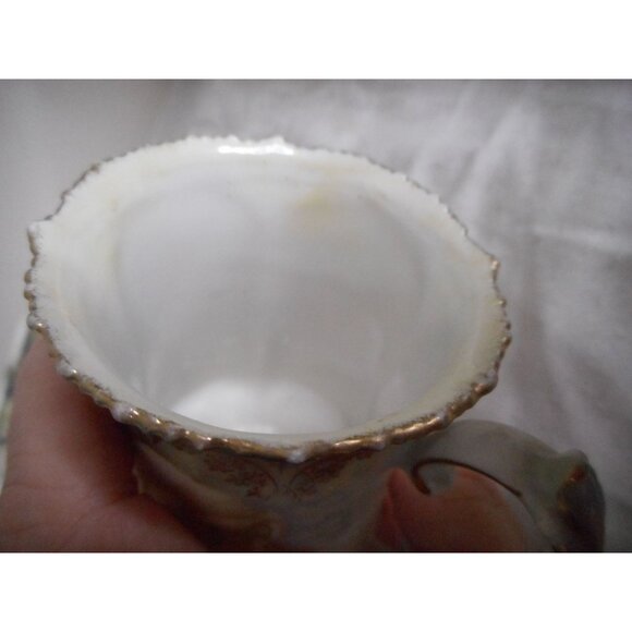 Vintage R S Prussia Chocolate Teapot with 6 cups Floral Roses - Picture 15 of 16